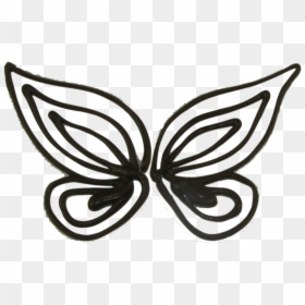 Chocolate Butterflies Template - Printable Chocolate Butterfly Template, HD Png Download - butterfly outline png