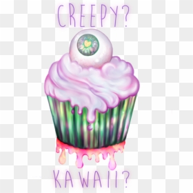 Eye Clipart Cupcake - Kawaii Creepy, HD Png Download - creepy eye png