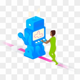 Girl And Her Robot 2 Green, HD Png Download - key to success png