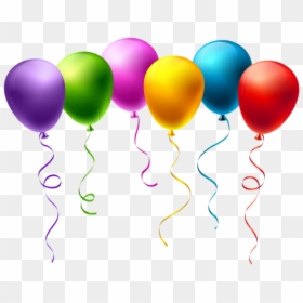 Balloons In A Line, HD Png Download - baloes png