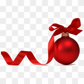 Red Christmas Ornament Png, Transparent Png - open christmas present png