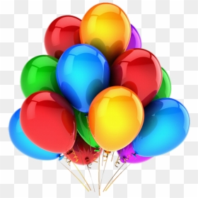 Clip Art Bal Es Metalizados E - Birthday Balun, HD Png Download - baloes png