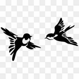 Pattern Stencil Bird Duck Paper - Flying Bird Stencil, HD Png Download - flying paper png