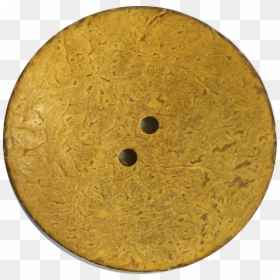 Mustard Yellow Extra Large Coconut Button "rustica - Circle, HD Png Download - yellow button png