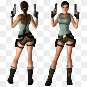 Lara Croft - Lara Croft Classic Outfit, HD Png Download - png guns