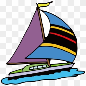 Dog On Sailboat Clipart - Clip Art, HD Png Download - sailboat clipart png