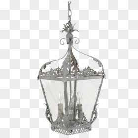 Intricate Metal Hanging Lantern Chandelier - Ceiling Light, HD Png Download - hanging lantern png