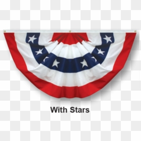 American Flag Bunting Clipart - Pleated Fan Flags, HD Png Download - stripes background png