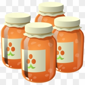 Food Clipart Jam Jar - Compote Clipart Transparent Png, Png Download - jar jar png