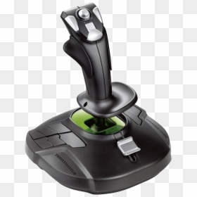 Thrustmaster Black And Green Joystick - Thrustmaster T 16000m, HD Png Download - gamepad png