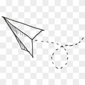 Clip Art Aeroplane Paperairplane Paperaeroplane - Paper Airplane Drawing Cute, HD Png Download - flying paper png