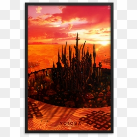 Yokoba Framed Print - Landscape Oil Painting On Canvas, HD Png Download - sand dunes png