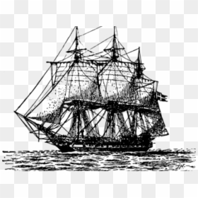 Sailboat Clipart Frigate - Old Ship Clipart, HD Png Download - sailboat clipart png