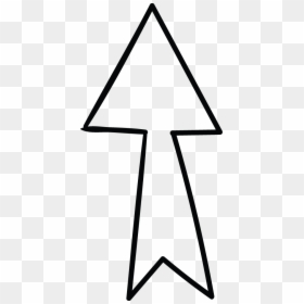 Up Arrow Wedge Tail Doodle - Up Arrow Doodle, HD Png Download - star doodle png