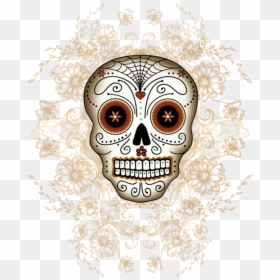 Transparent Gold Skull Png - Calaveritas De Dia De Muertos Doradas, Png Download - gold skull png