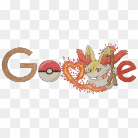 Transparent Braixen Png - Google Doodle Pokemon, Png Download - star doodle png