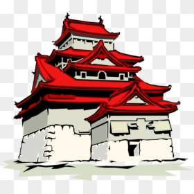 Vector Illustration Of Japanese Pagoda Temple Or Sacred - Vector Graphics, HD Png Download - pagoda png