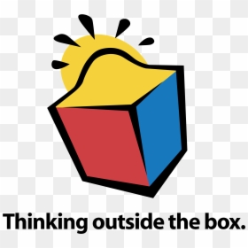 Think Outside The Box Logo Png, Transparent Png - thinking png