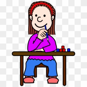 Student Thinking Clipart, HD Png Download - thinking png
