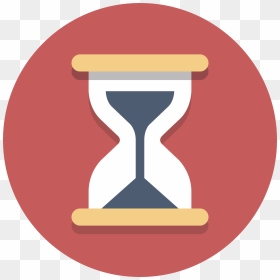 Time Icon Flat Png, Transparent Png - hourglass png
