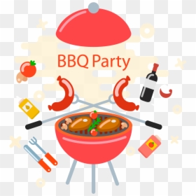 Bbq Party Clip Art, HD Png Download - grill png