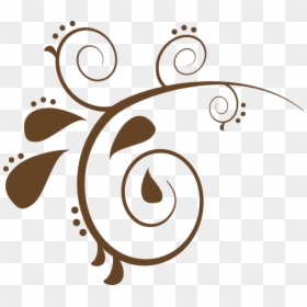 Brown Swirl Clipart, HD Png Download - swirls png