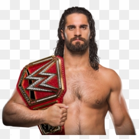 Seth Rollins With Title, HD Png Download - seth rollins png