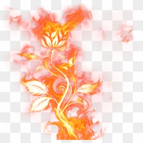 Roses Fire Png, Transparent Png - fire png transparent