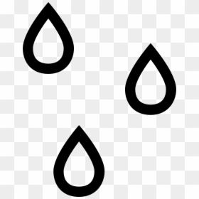 Raindrops Icon Png, Transparent Png - water drops png