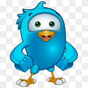 Bird Holding A Flag, HD Png Download - twitter bird png