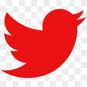 Red Twitter Logo Transparent, HD Png Download - twitter bird png