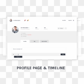 Edit Profile Template Bootstrap, HD Png Download - twitter bird png