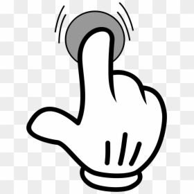 Cartoon Finger Pointing Up, HD Png Download - computer icon png