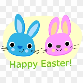 Happy Easter Rabbit, HD Png Download - happy easter png