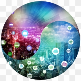 Iot And Smart Building, HD Png Download - yin yang png