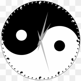 Yin Yang Clock Png, Transparent Png - yin yang png