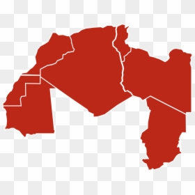 Arabic Language Countries Map, HD Png Download - africa png