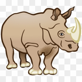 Rhinoceros Clipart Black And White, HD Png Download - africa png