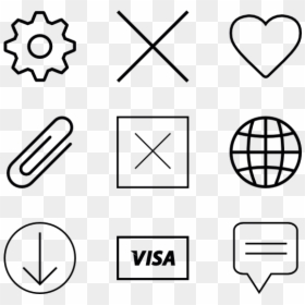 Hand Drawn Icons Png, Transparent Png - black border png