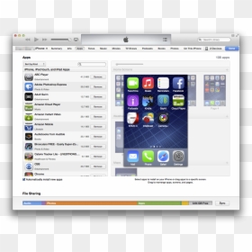 Arrange Iphone Apps On Itunes, HD Png Download - itunes png