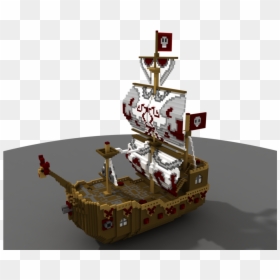 Voxel Pirate Ship, HD Png Download - pirate ship png