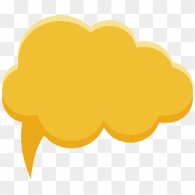 Yellow Speech Bubble Png - Islam Symbol, Transparent Png - speech cloud png