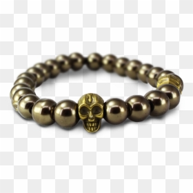 Transparent Gold Skull Png - Bracelet, Png Download - gold skull png