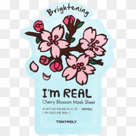 I"m Real - Tony Moly Cherry Blossom Mask, HD Png Download - watercolor splatter texture png
