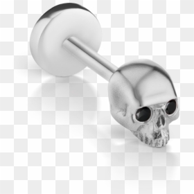 Earrings, HD Png Download - gold skull png