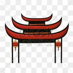 Pagoda Clipart Entrance Gate - Chinese Temple Png, Transparent Png - pagoda png