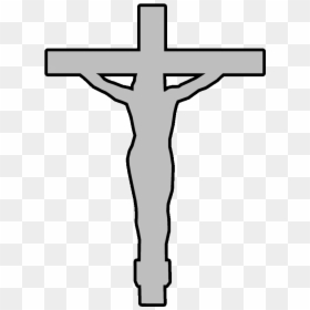Christianity Clipart Template Christian Cross Clip - Outline Of Jesus On The Cross, HD Png Download - christianity png