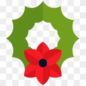 Transparent Holly Garland Clipart - Garland, HD Png Download - christmas flower png