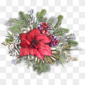 Vánoční Blog Clipart, Christmas Wreaths, Christmas - Christmas Day, HD Png Download - christmas flower png
