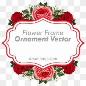 Hd Frame Flower Ornament - Vector Frame Bunga Png, Transparent Png - bunga png